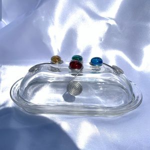 Glass Butter Dish 💙